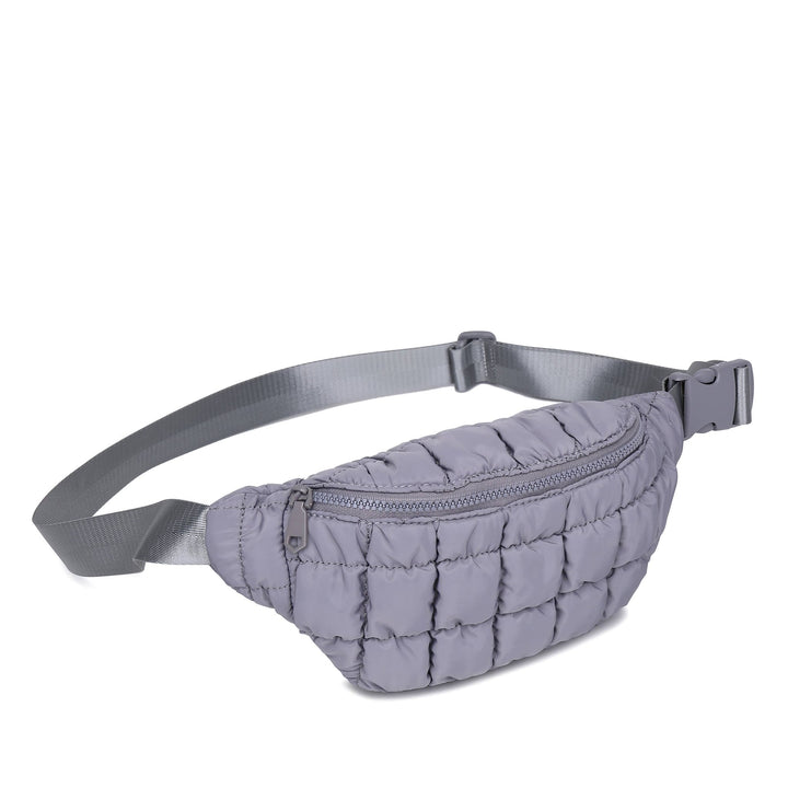 Sol and Selene - Resurgence - Quilted Puffer Nylon Belt Bag: Pistachio - Hello Beautiful Boutique