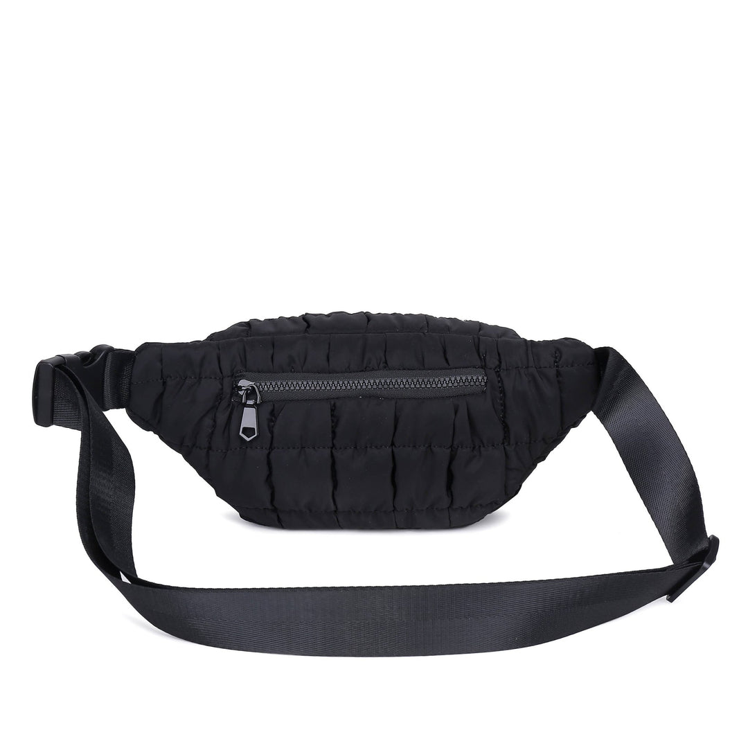 Sol and Selene - Resurgence - Quilted Puffer Nylon Belt Bag: Pistachio - Hello Beautiful Boutique