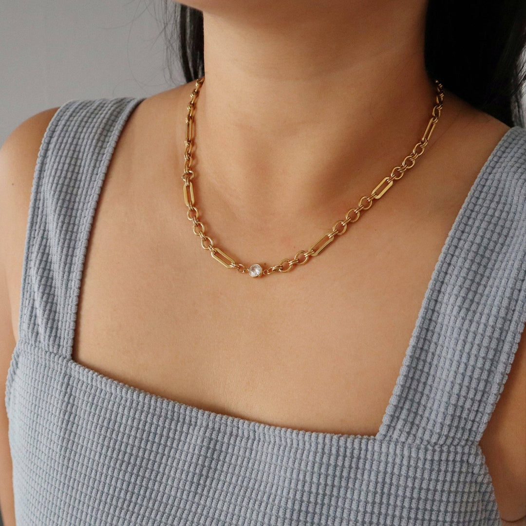 Solenne Chain Necklace - Hello Beautiful Boutique