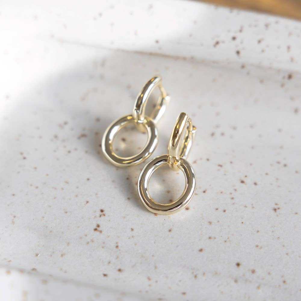 Tandem Hoop: Gold - Hello Beautiful Boutique