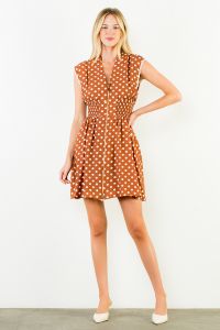 Polka Dot Zipper Dress
