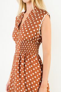 Polka Dot Zipper Dress