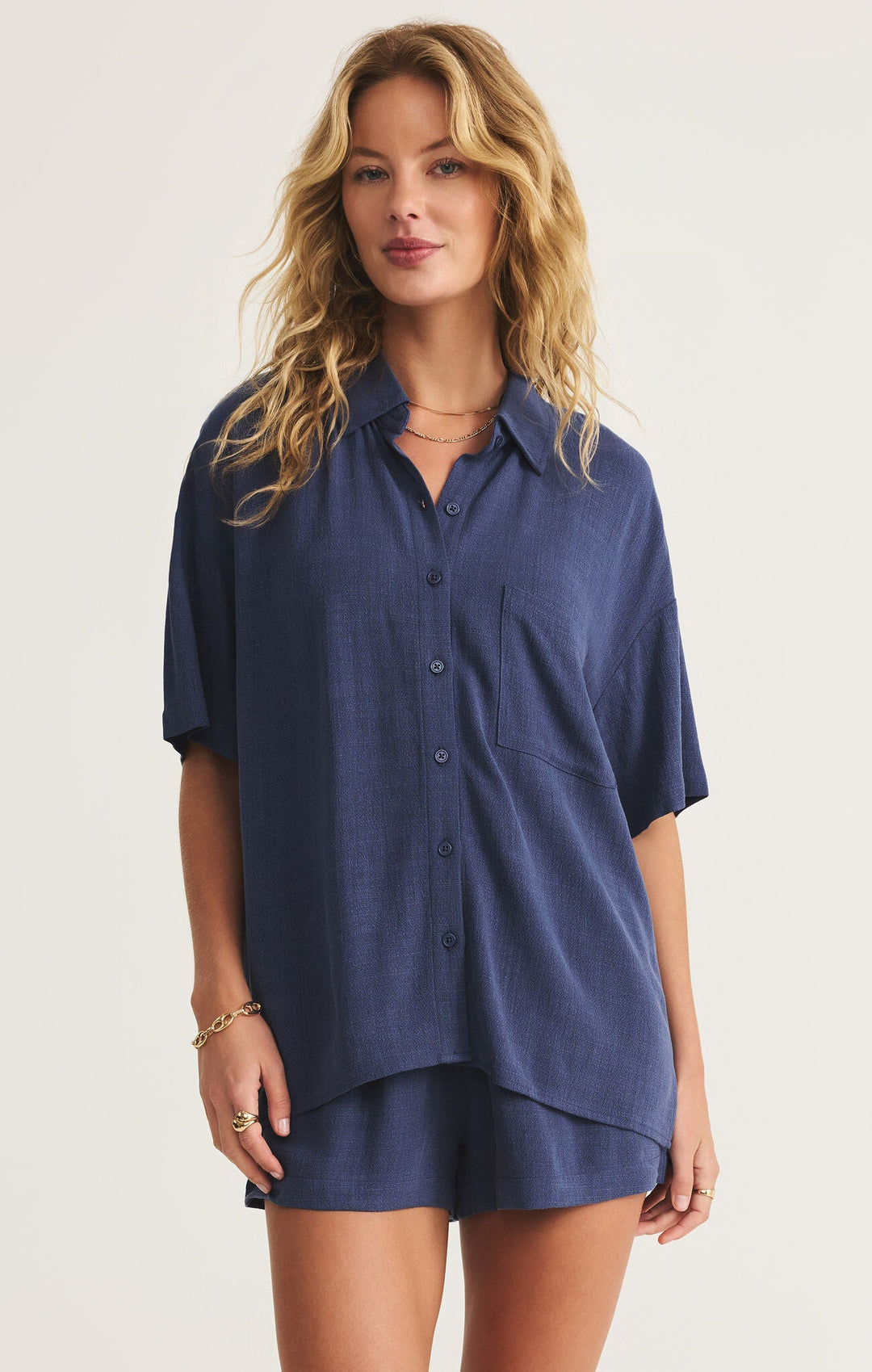 Tinsley Button Up Shirt - Hello Beautiful Boutique