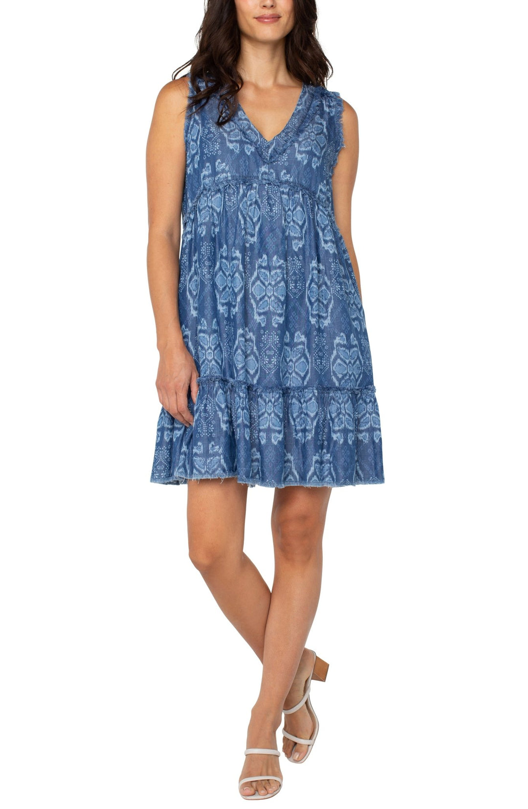 Tribal All Over Print Sleeveless Midi Dress - Hello Beautiful Boutique