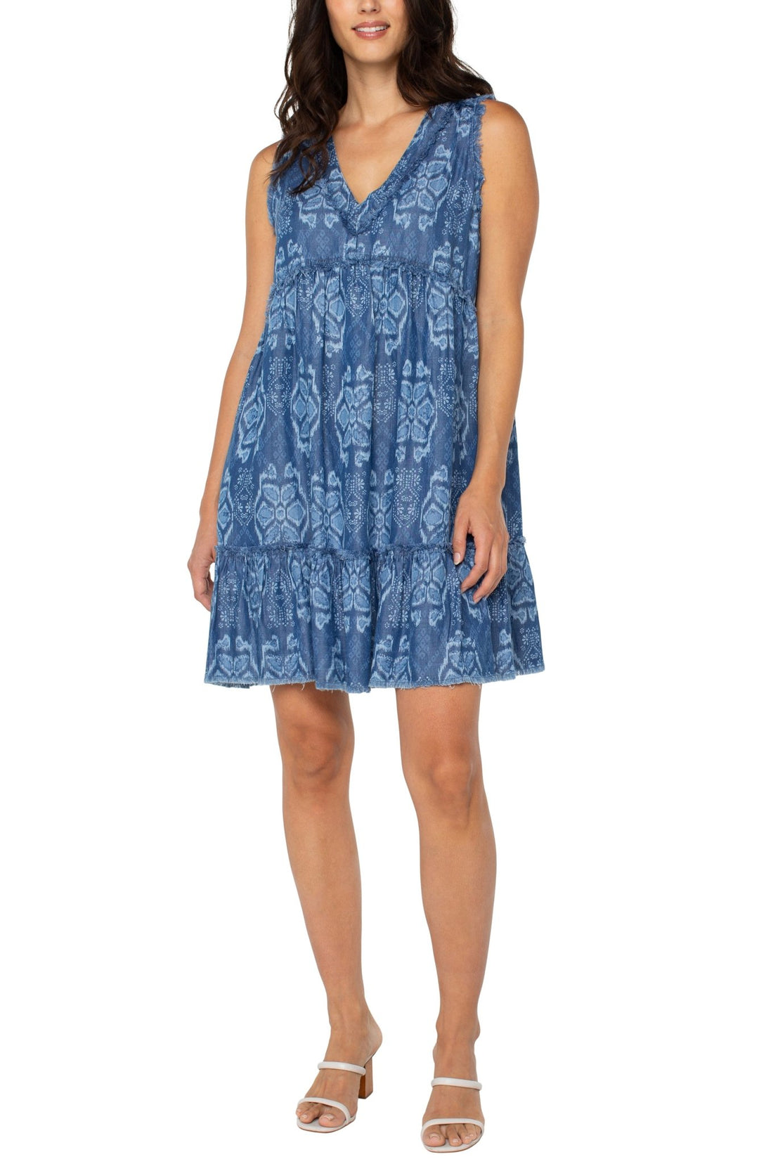 Tribal All Over Print Sleeveless Midi Dress - Hello Beautiful Boutique