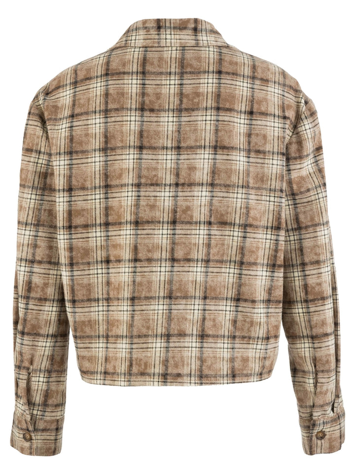 Kut from the Kloth Mira boxy plaid top, alternate view
