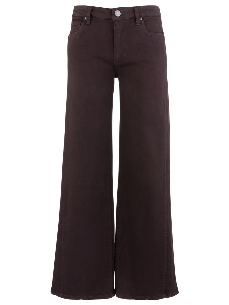 Kut from the Kloth Maya High Rise Wide Leg Pant in Raisin