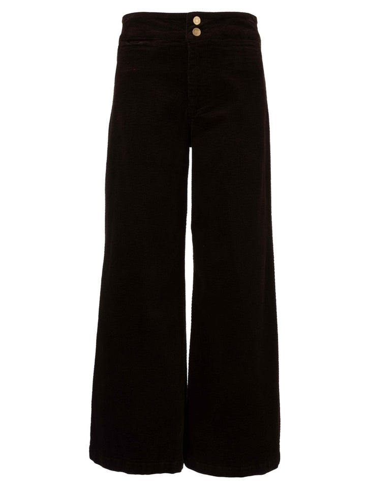 Kut from the Kloth Meg Corduroy High Rise Wide Leg in Fudge