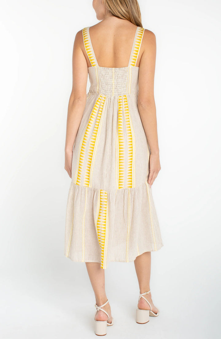 Sleeveless Boho Midi Dress