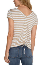 Load image into Gallery viewer, Cream with Tan Stripe Top
