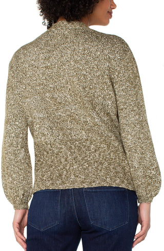 Olive Long Sleeve Button Front Cardigan