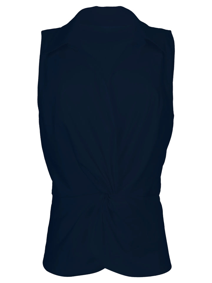 Sara Top w/Twisted Front in Navy