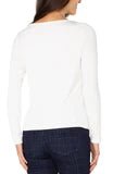 Washed Cream Long Sleeve Boat Neck Top - Hello Beautiful Boutique