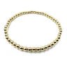Waterproof gold filled beaded bracelet - B - GF4mm - Hello Beautiful Boutique