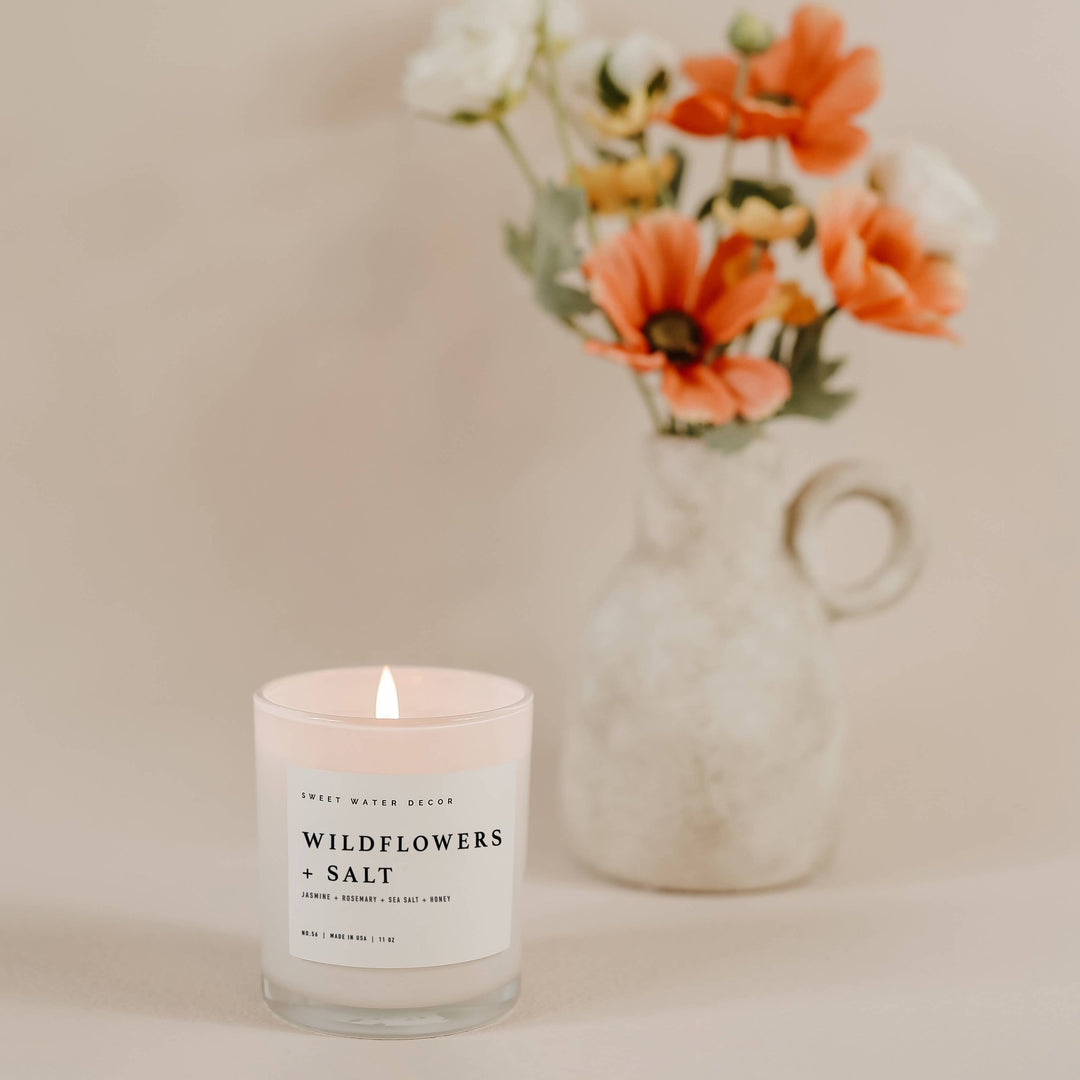 Wildflowers and Salt 11 oz Soy Candle - Hello Beautiful Boutique