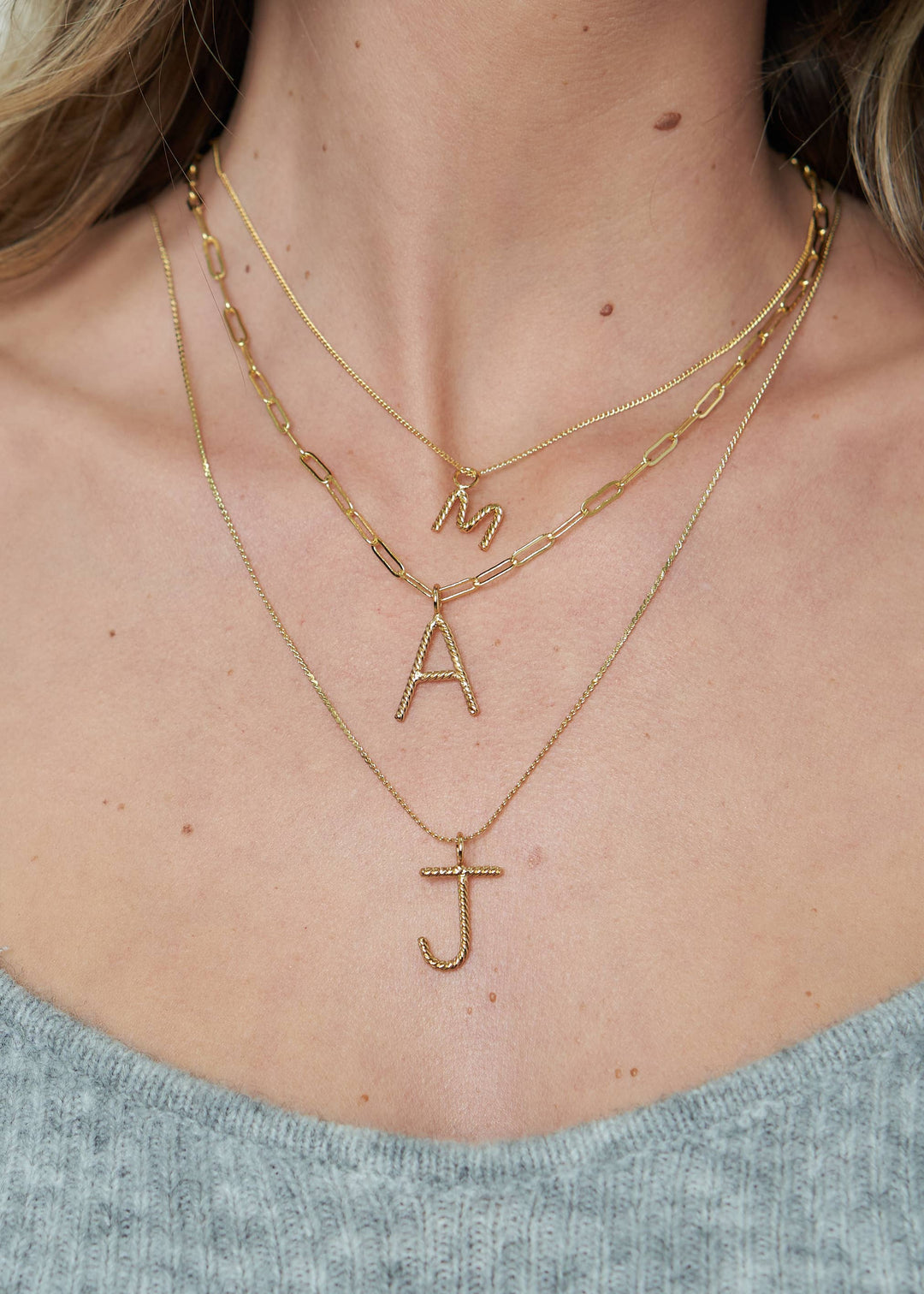 Mini Aspen Initial Necklace - Hello Beautiful Boutique