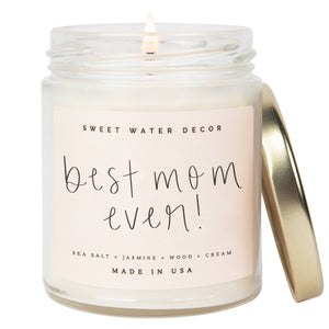 Sweet Water Decor - Best Mom Ever! 9 oz Soy Candle - Home Decor & Gifts