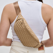 Load image into Gallery viewer, Sol and Selene - Aim High  Woven Neoprene Belt Bag: Nude
