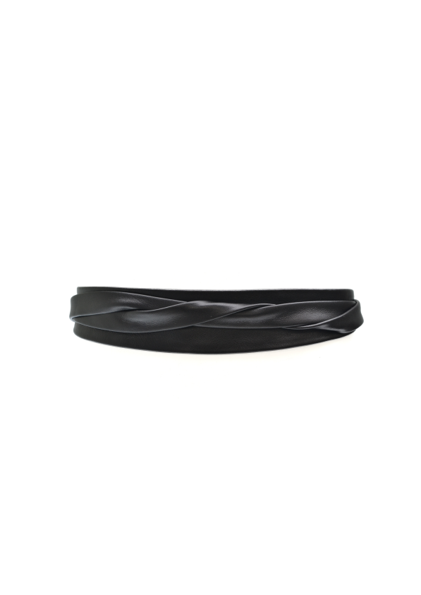 Midi Wrap Belt - Black