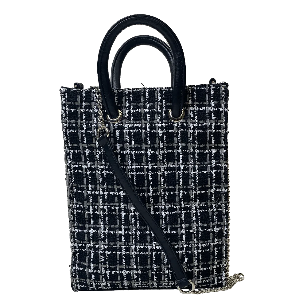 Aubrey Tweed Shopper Back with Strap - Hello Beautiful Boutique
