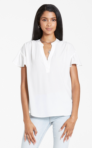 Blake Flutter Sleeve Top - Hello Beautiful Boutique
