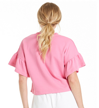 Load image into Gallery viewer, Pia Ruffle Sleeve Top - Hello Beautiful Boutique
