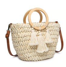 Load image into Gallery viewer, Cheryl Seagrass Satchel - Hello Beautiful Boutique
