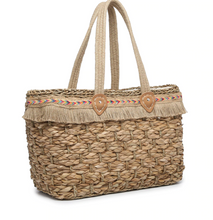 Load image into Gallery viewer, Marlee Seagrass Tote - Hello Beautiful Boutique
