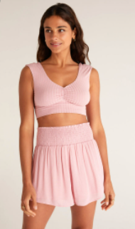 Hazey Rib Tank Bra - Hello Beautiful Boutique