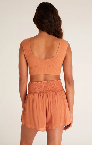 Hazey Rib Tank Bra - Hello Beautiful Boutique