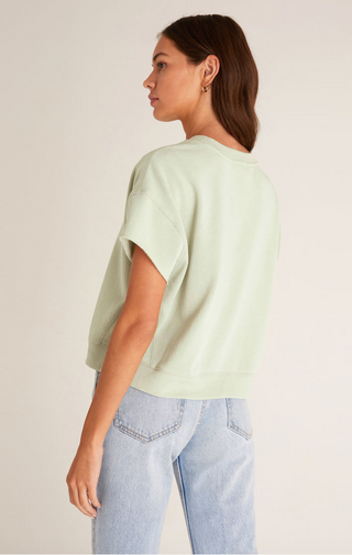 Adah Fleece Short Sleeve Top - Hello Beautiful Boutique