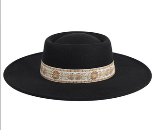 Ripley Wide Brim Fedora - Hello Beautiful Boutique