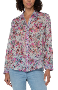 Flora Button Up Shirt - Hello Beautiful Boutique