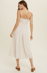 Cami Floral Midi Dress - Hello Beautiful Boutique