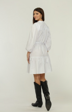 Load image into Gallery viewer, Whitney White Poplin Dress - Hello Beautiful Boutique
