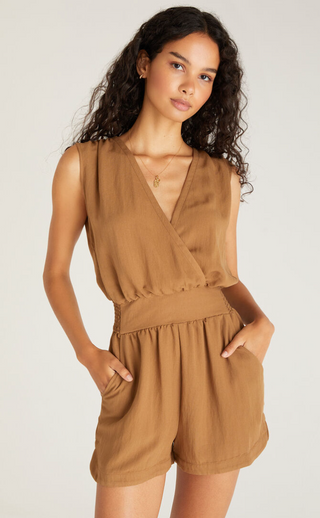 Sun Tanned Romper - Hello Beautiful Boutique