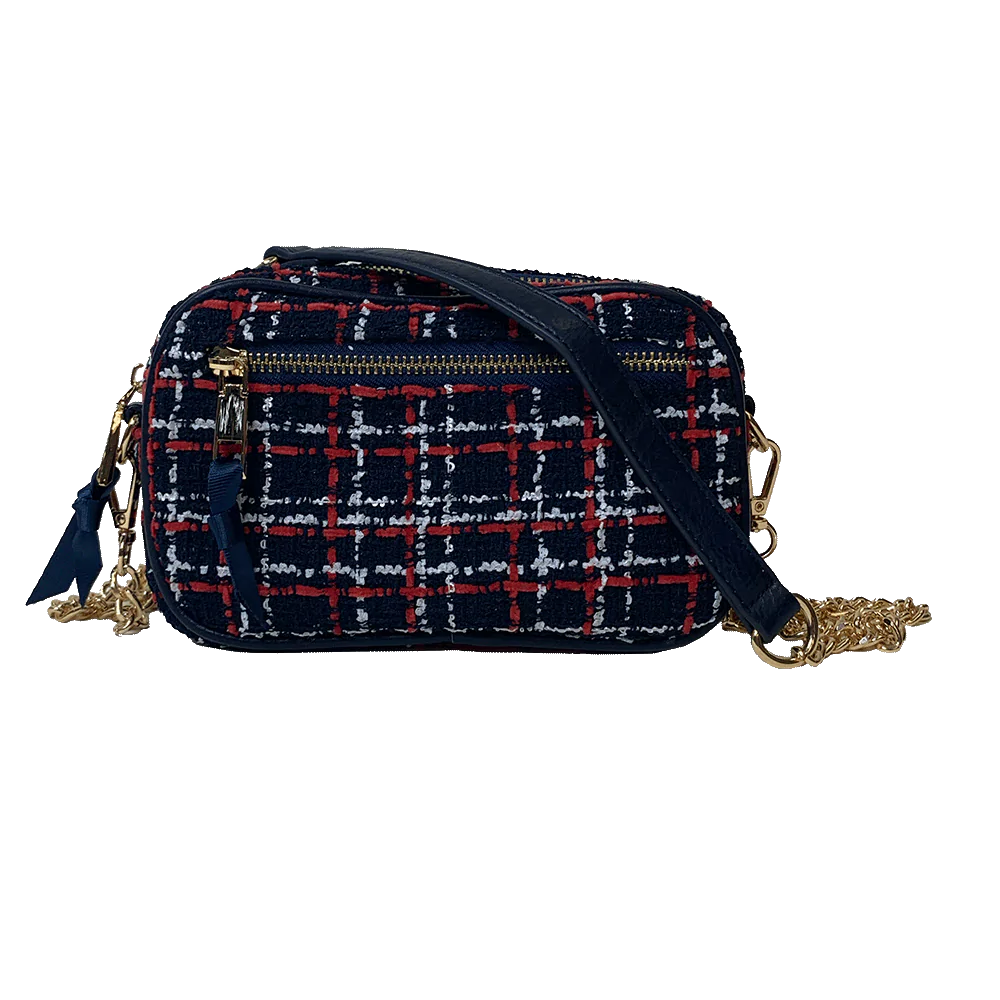 Taylor Tweed Camera Bag with Strap - Hello Beautiful Boutique