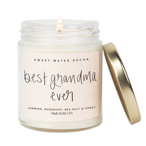 Sweet Water Decor - *NEW* Best Grandma Ever 9 oz Soy Candle - Home Decor & Gifts