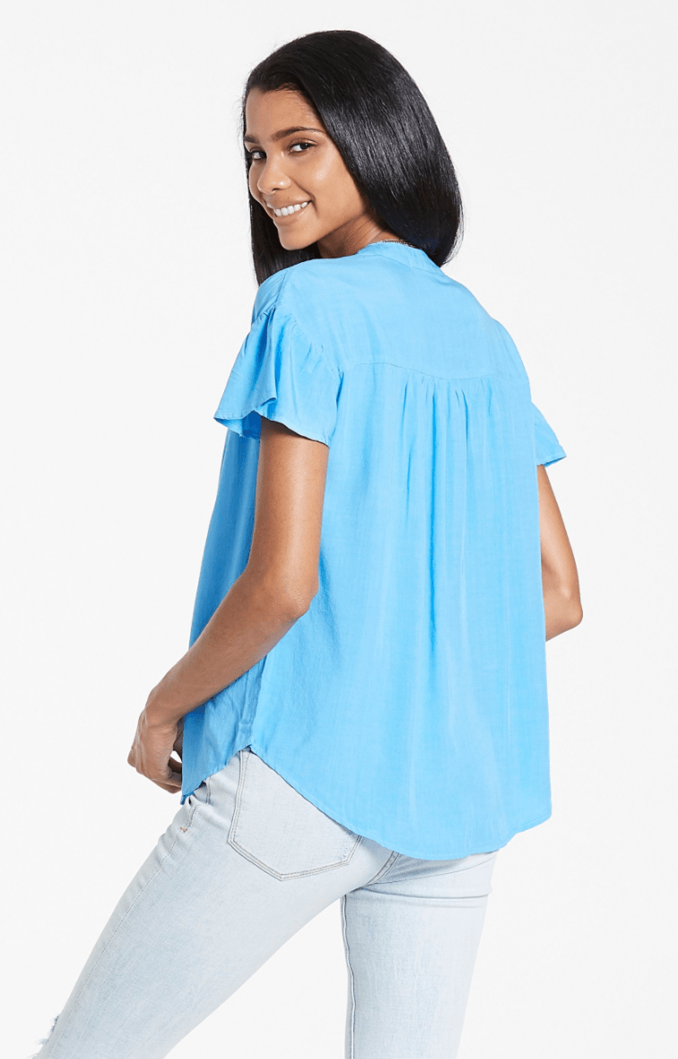 Blake Flutter Sleeve Top - Hello Beautiful Boutique
