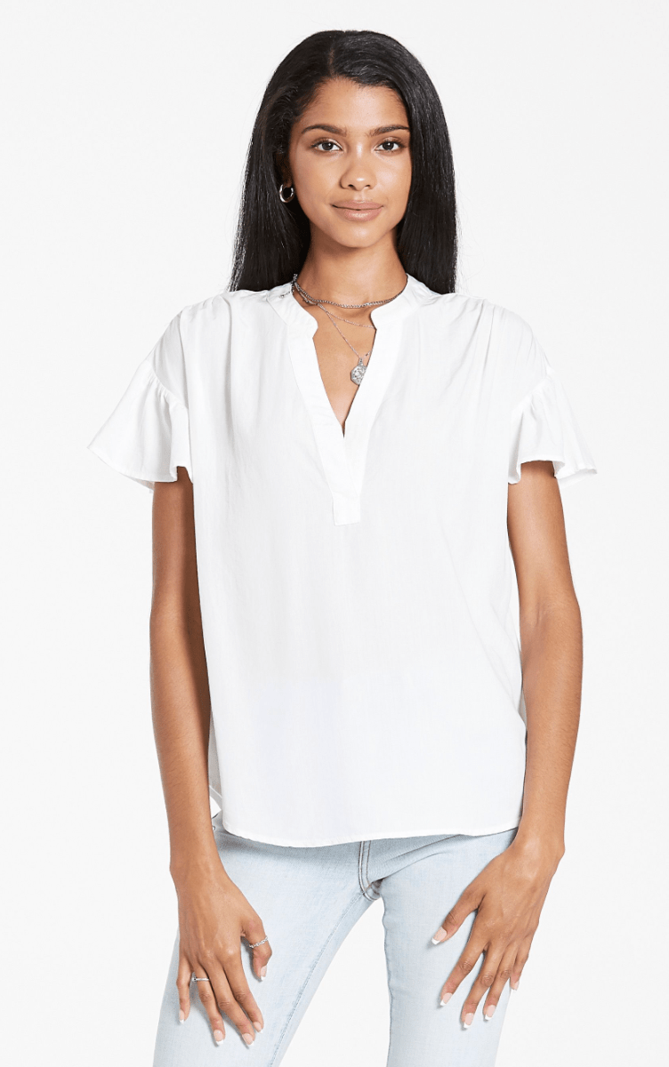 Blake Flutter Sleeve Top - Hello Beautiful Boutique