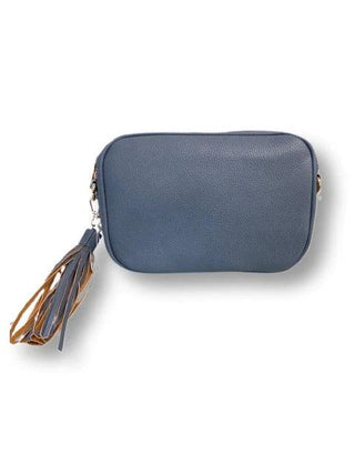 Pebbled Zip Top Tassel Bag-NO STRAP ATTACHED - Hello Beautiful Boutique