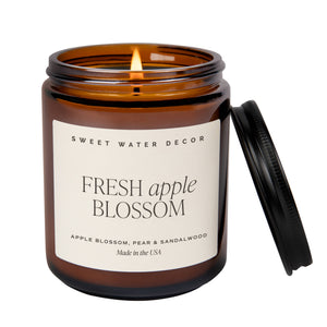 Sweet Water Decor - *NEW* Fresh Apple Blossom 9 oz Soy Candle - Decor & Gifts - Hello Beautiful Boutique