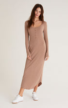 Load image into Gallery viewer, Heidi Rib Henley Midi Dress - Hello Beautiful Boutique
