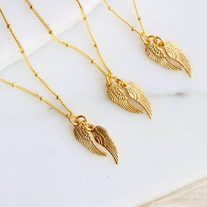 Mesa Blue - Angel Wing Necklace - Hello Beautiful Boutique