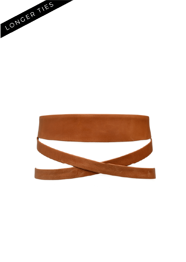 Midi Wrap Belt - Cognac - Hello Beautiful Boutique
