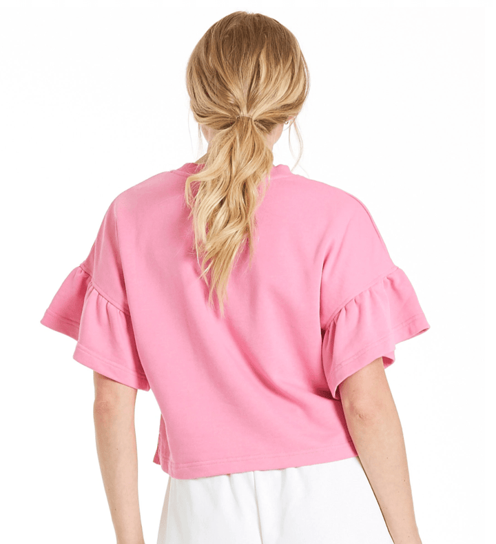 Pia Ruffle Sleeve Top - Hello Beautiful Boutique