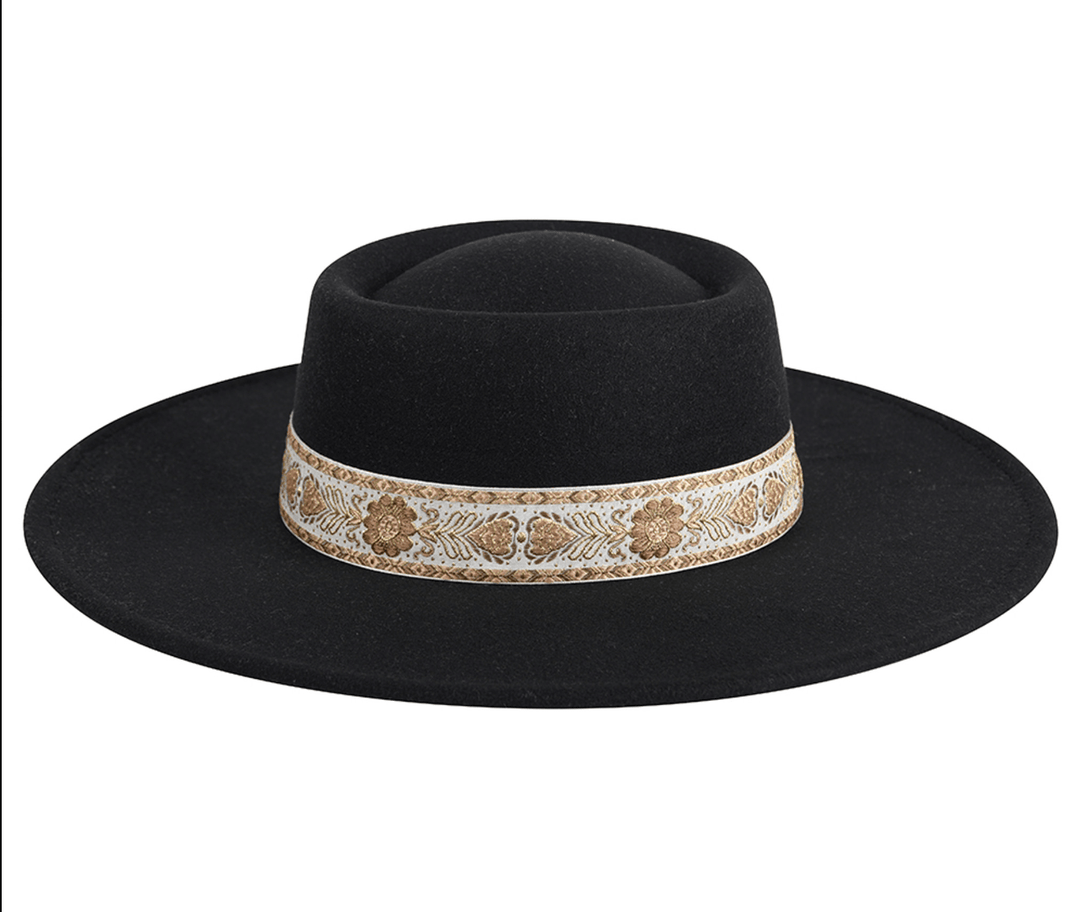 Ripley Wide Brim Fedora - Hello Beautiful Boutique