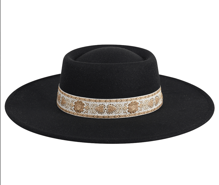 Ripley Wide Brim Fedora - Hello Beautiful Boutique