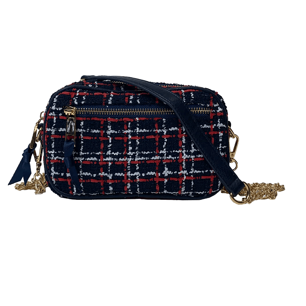 Taylor Tweed Camera Bag with Strap - Hello Beautiful Boutique