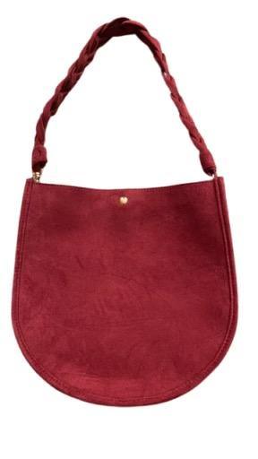 Suede Medium U Shape Messenger Bag - Hello Beautiful Boutique